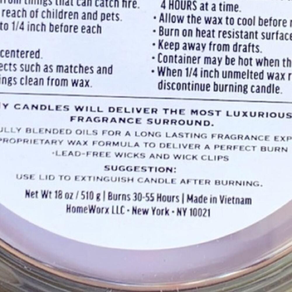 π HomeWorx Blueberry Cheesecake 4 wick candle blogger fan favorite 18 oz - Picture 8 of 12